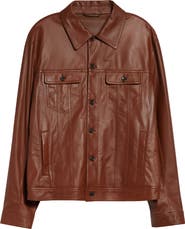 Dolce&Gabbana Leather Trucker Jacket