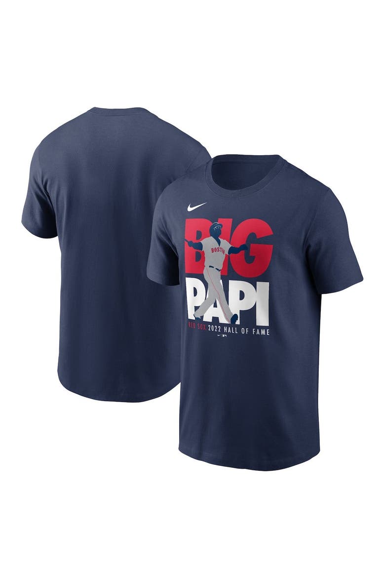 Men's Nike David Ortiz Navy Boston Red Sox 2022 Hall of Fame Essential T-Shirt, Main, color, Navy