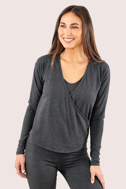 Wrap Star Built-In Shelf Lounge & Sleep Long Sleeve Top