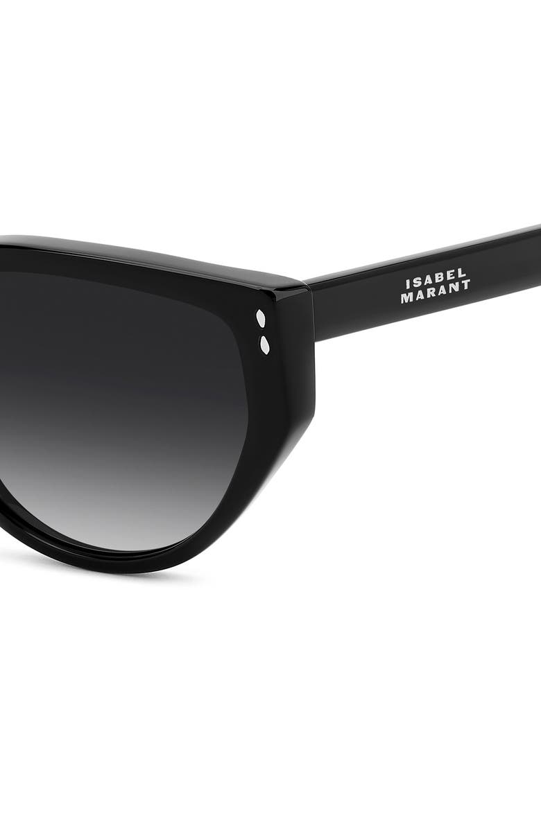 Isabel Marant 59mm Cat Eye Sunglasses, Alternate, color, Black