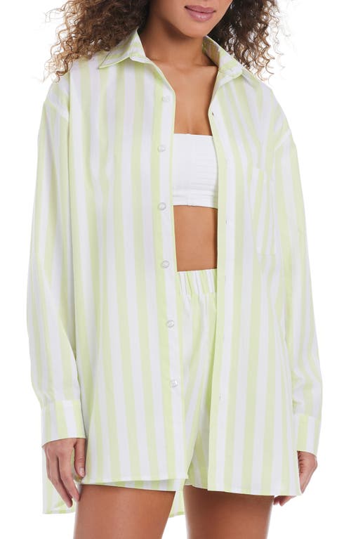 SANCTUARY SANCTUARY OVERSIZE BEACH BUTTON-DOWN COVER-UP 