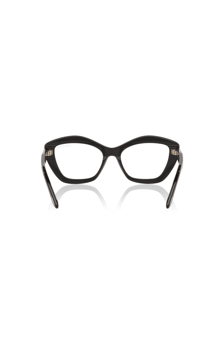 TOM FORD 54mm Rectangle optical glasses, Alternate, color, Black