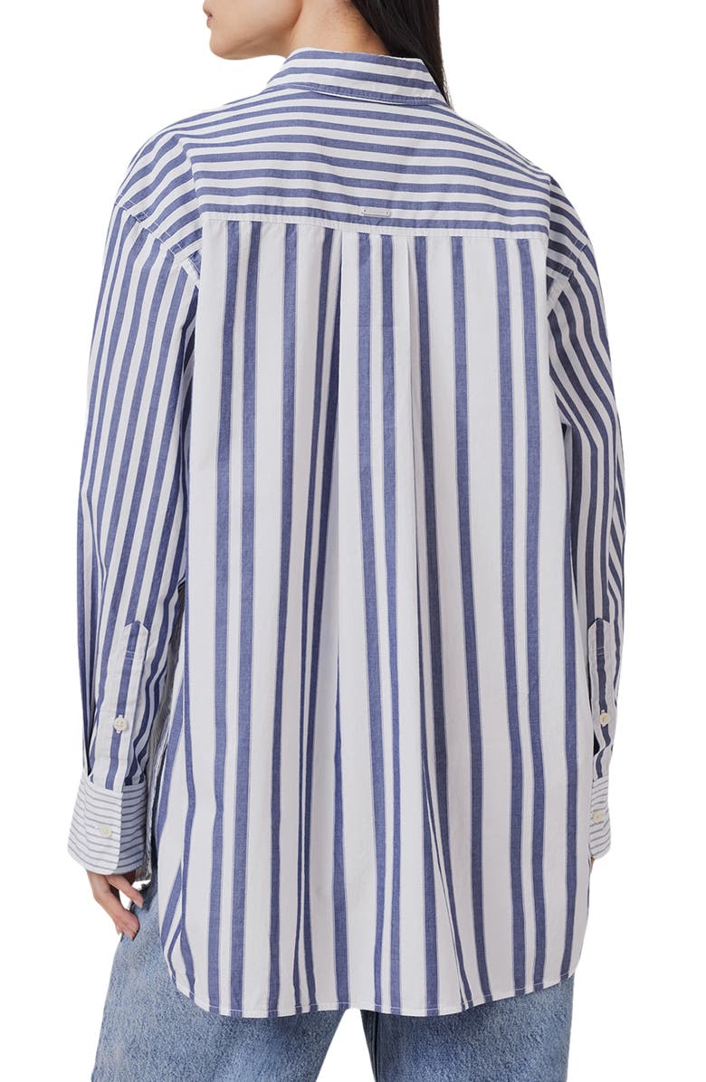 AllSaints Shannon Stripe Button-Up Shirt, Alternate, color, 