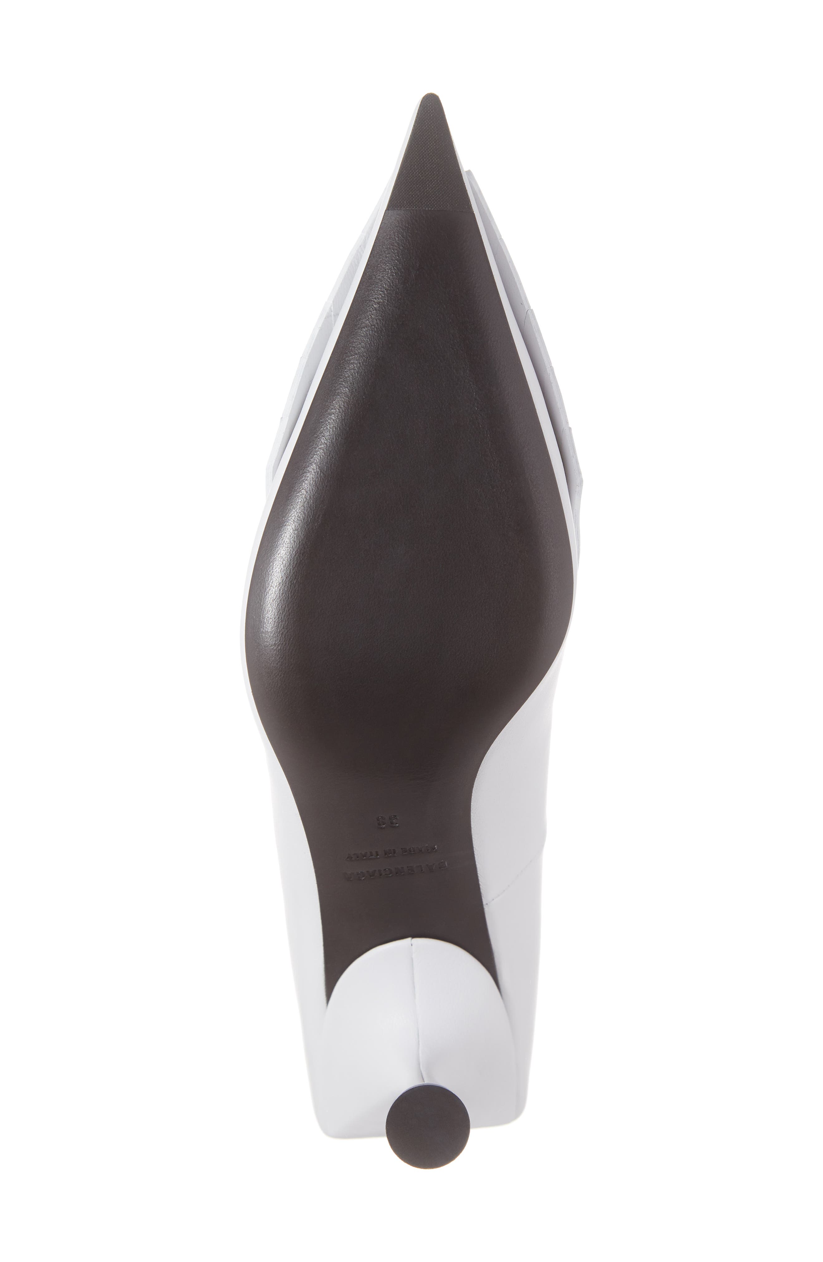 Balenciaga Logo Fringe Pointed Toe Pump, Alternate, color, 