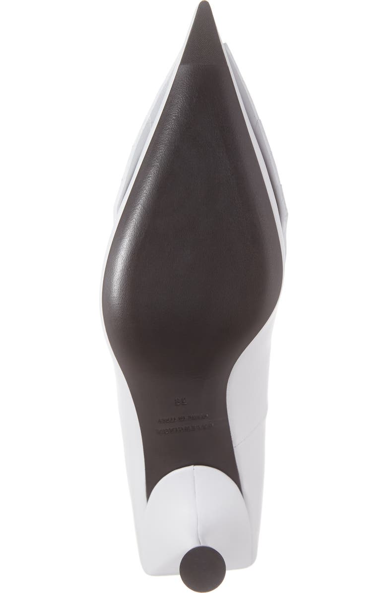 Balenciaga Logo Fringe Pointed Toe Pump, Alternate, color,