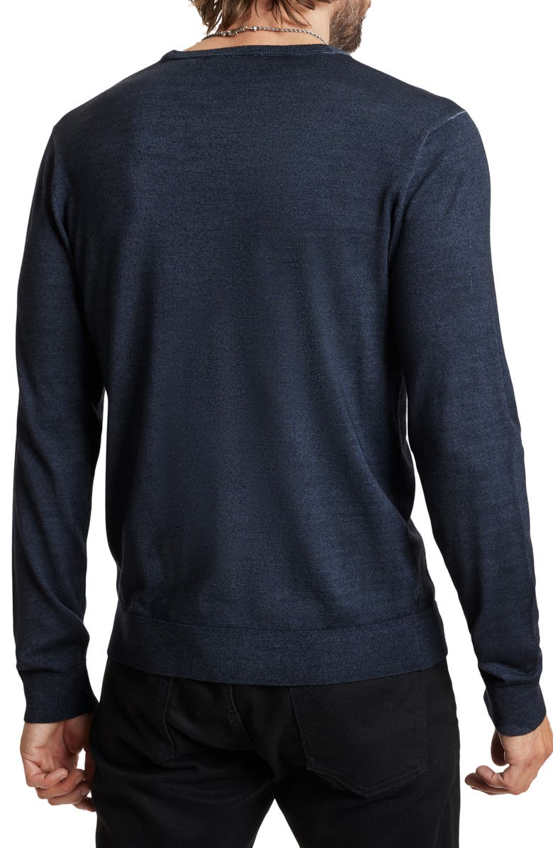 John Varvatos Chase Merino Wool Blend Long Sleeve T-Shirt, Alternate, color, 