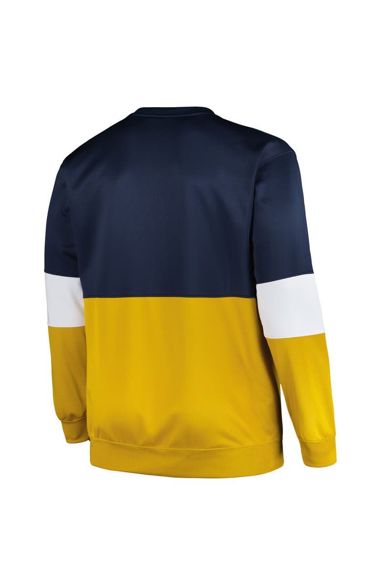 PROFILE Men's Profile Navy Notre Dame Fighting Irish Big & Tall Fleece Pullover Sweatshirt, Alternate, color,