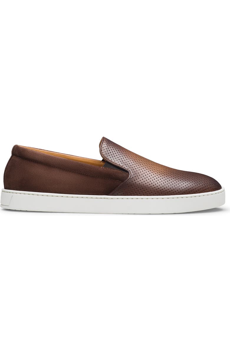 Magnanni Costa Slip-On Sneaker, Alternate, color, Brown