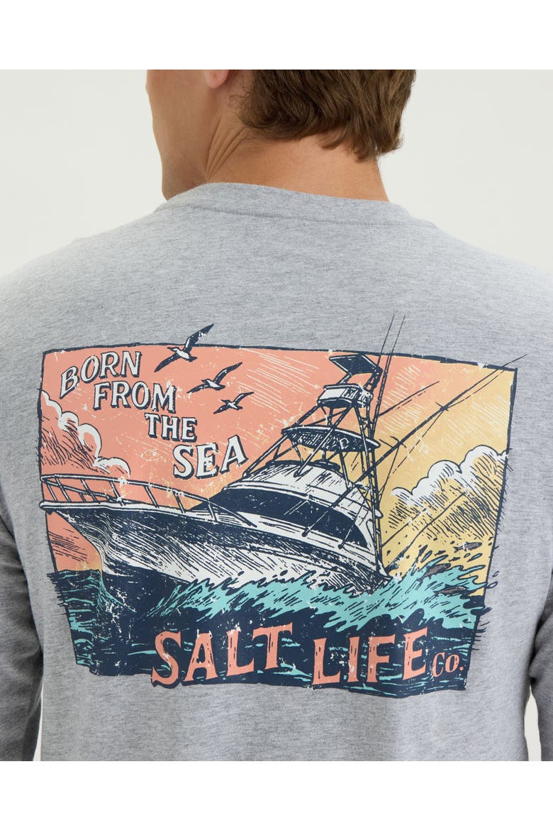 Wake Runner Long Sleeve Tee, Alternate, color, ATHLETIC HEATHER