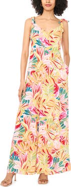 Vince Camuto Tie Strap Wide Leg Jumpsuit