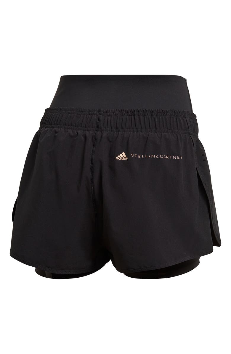 adidas by Stella McCartney Truepur Double Layer Shorts, Alternate, color, 