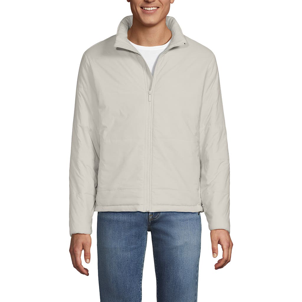 Lands' End Wanderfree Insulated Jacket In Light Stone