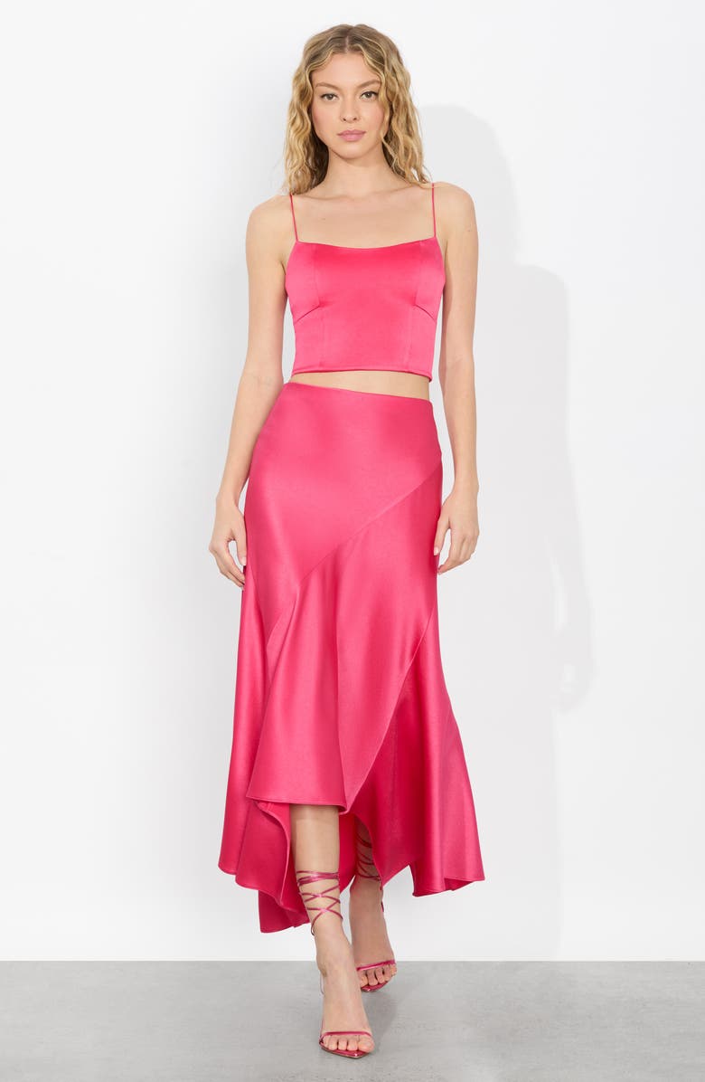 Alice + Olivia Saylor Camisole, Alternate, color, Raspberry