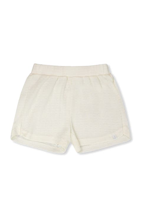 Crinkle Jersey Elastic Waist Shorts (Toddler, Little Kid & Big Kid)