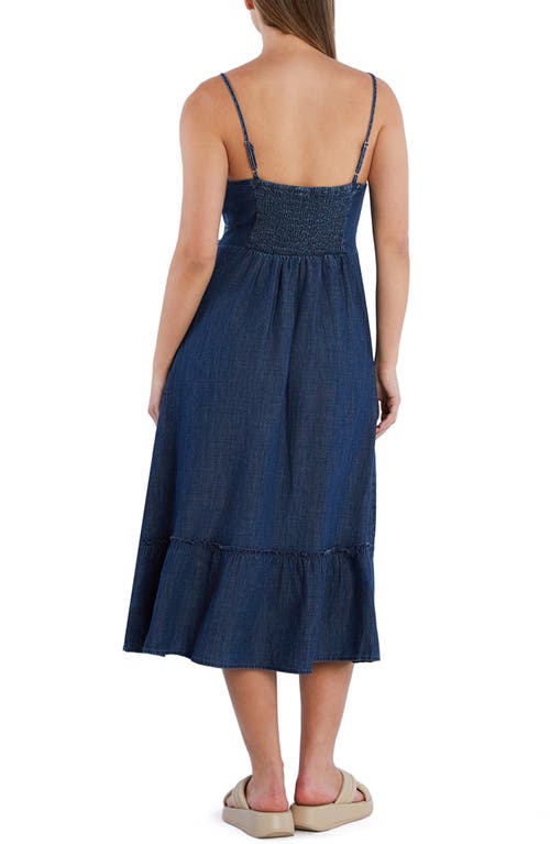 WASH LAB DENIM WASH LAB DENIM JOLIE LACE INSET COTTON BLEND DRESS