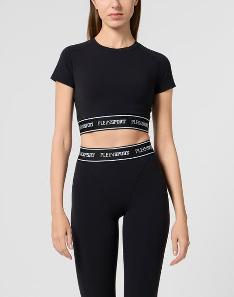 Fleece Cropped T-Shirt Women