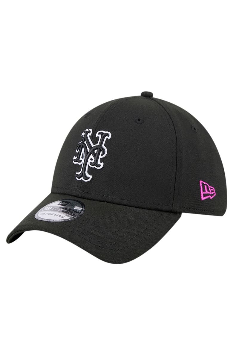 New Era Men's New Era Black New York Mets City Connect 39THIRTY Flex Hat, Alternate, color, Black