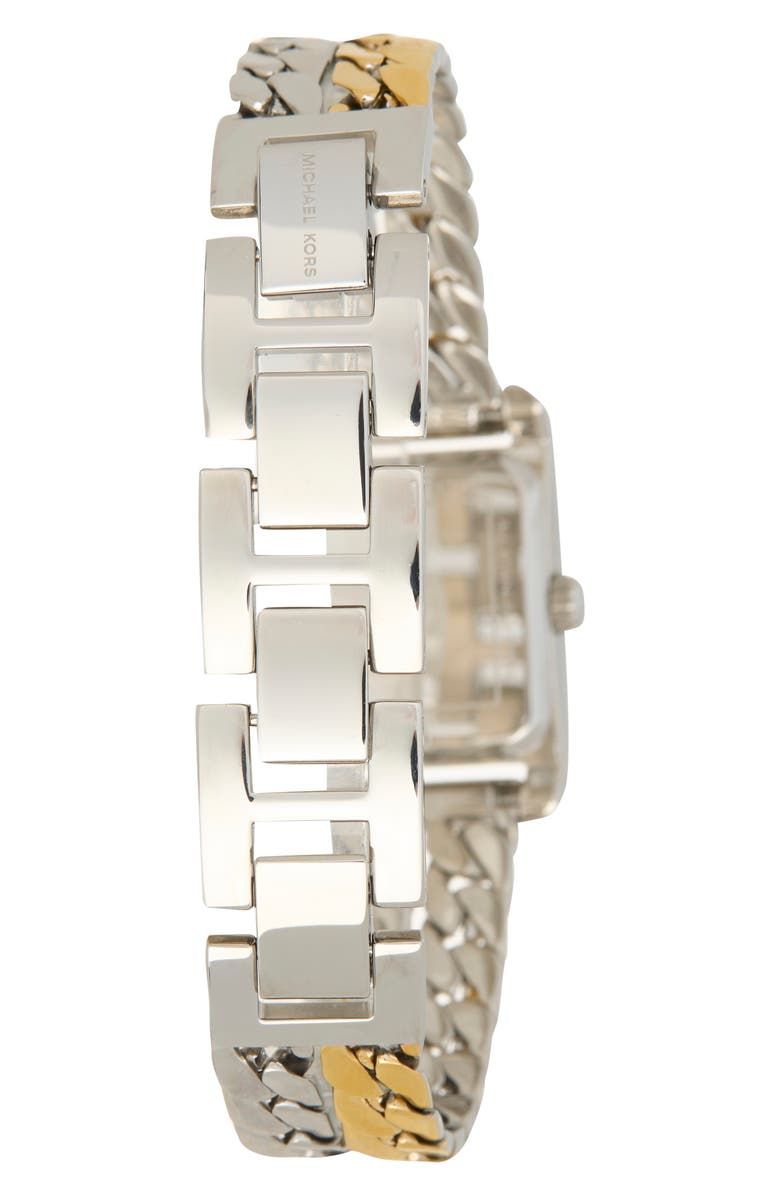 Michael Kors Monroe Two-Tone Bracelet Watch, 22mm, Alternate, color, Silver
