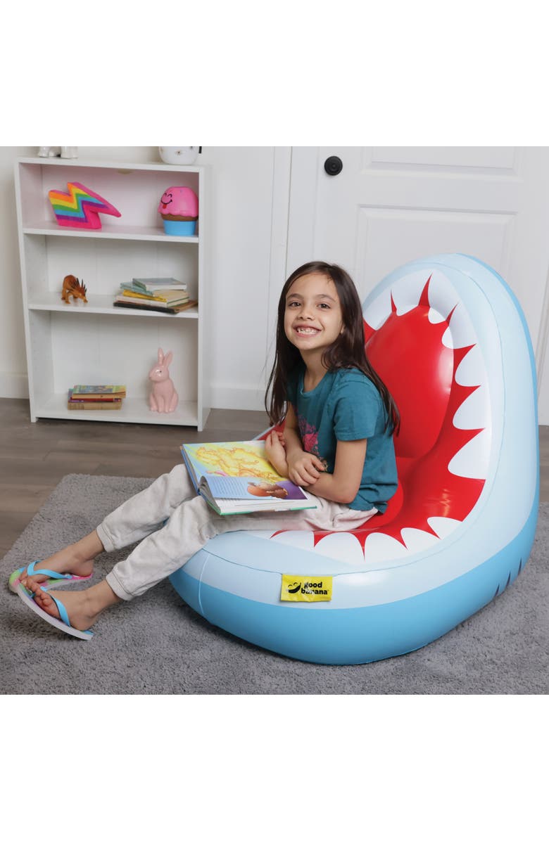 Good Banana Shark Bite Inflatable Comfy Chair, Alternate, color,
