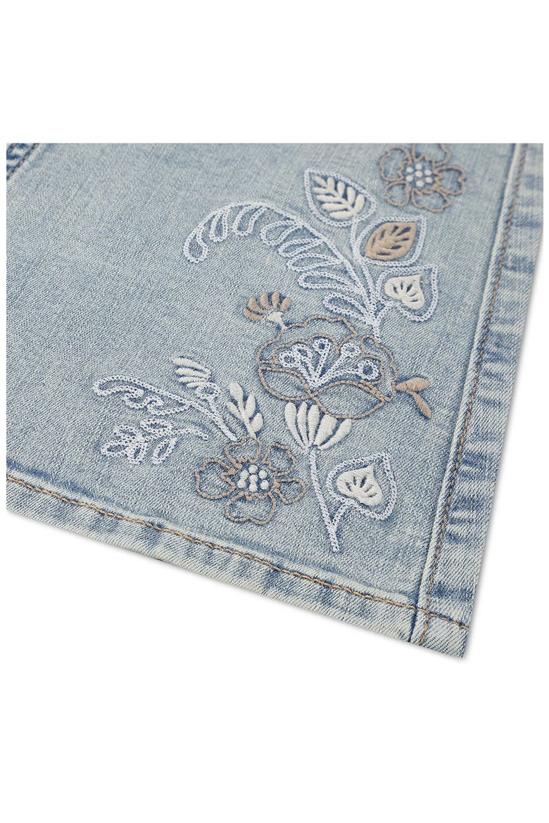 Kids' Floral Trail Flare Leg Jeans, Alternate, color, RIPPLE