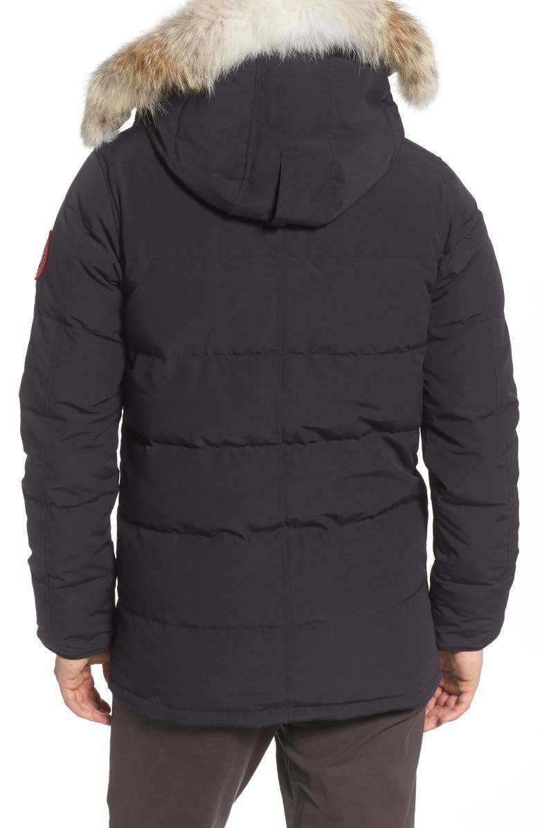 Canada Goose Carson Fusion Fit Hooded Down Parka with Genuine Coyote Fur Trim, Alternate, color,