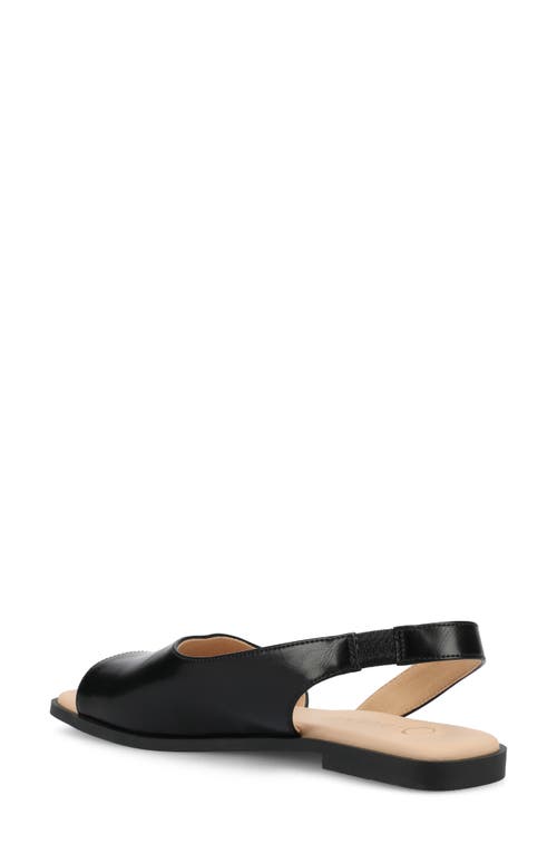 Journee Collection Brinsley Slingback Sandal In Black Pu
