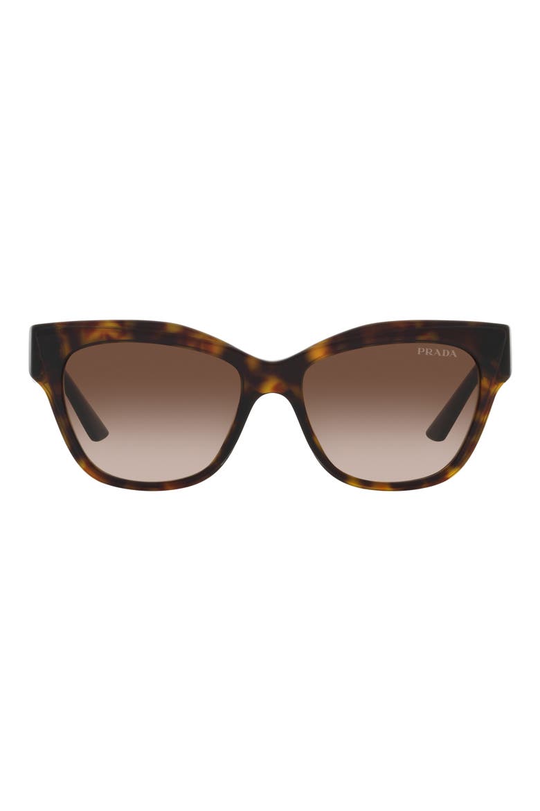 53mm Cat Eye Sunglasses, Main, color, BROWN GRADIENT