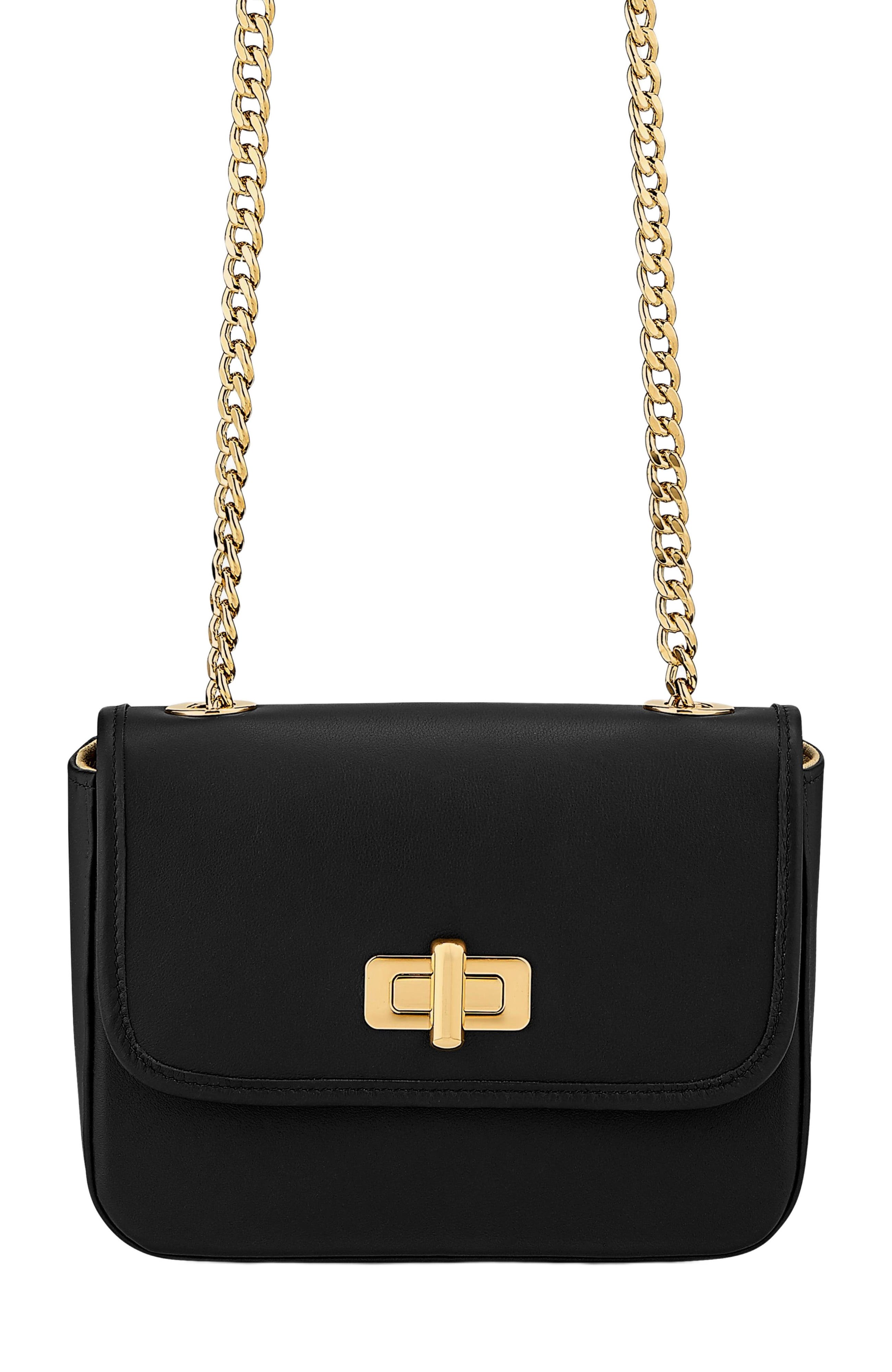 GiGi New York RILEY SHOULDER BAG, Main, color, Black