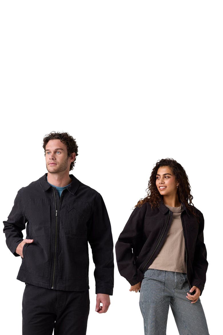Rambler Stretch Canvas Jacket, Alternate, color, Black