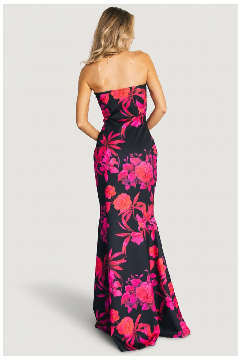 Alicante Maxi Dress, Alternate, color, Black + Pink