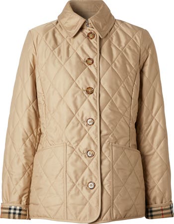 Franwell diamond quilted jacket burberry on sale