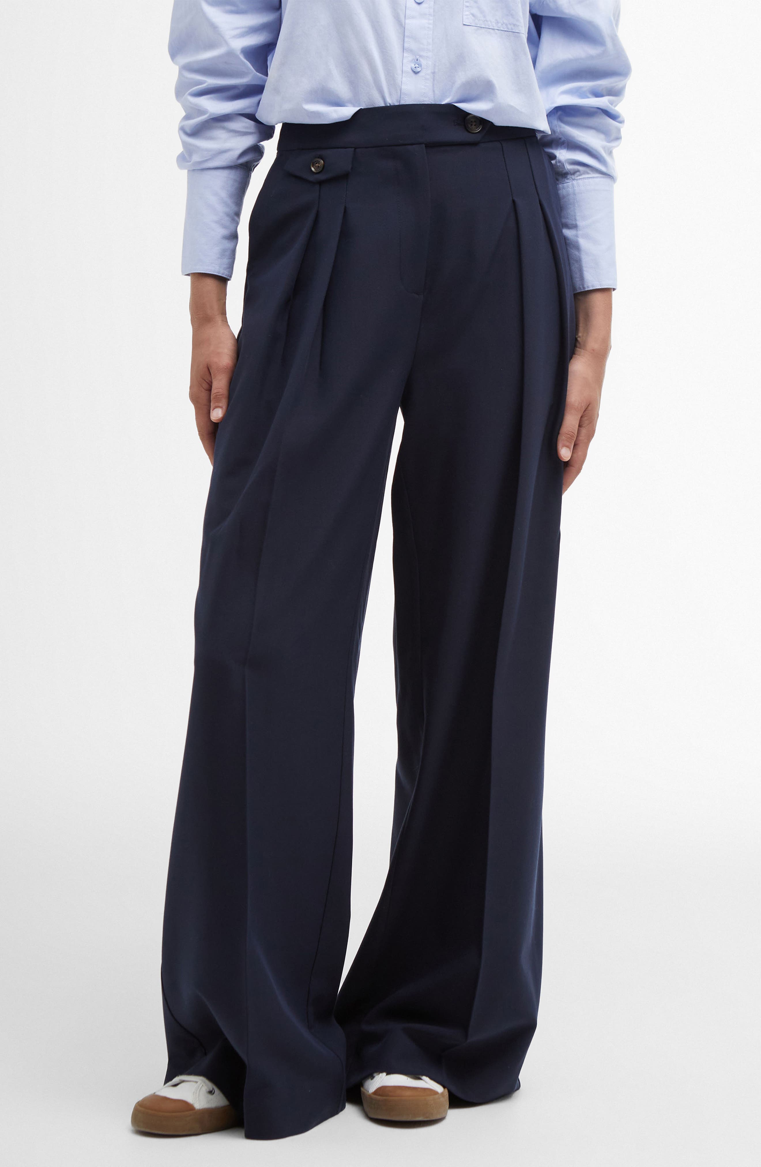 Barbour Francis High Waist Wide Leg Pants