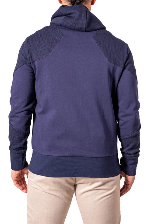 Maceoo Mixed Media Zip Hoodie