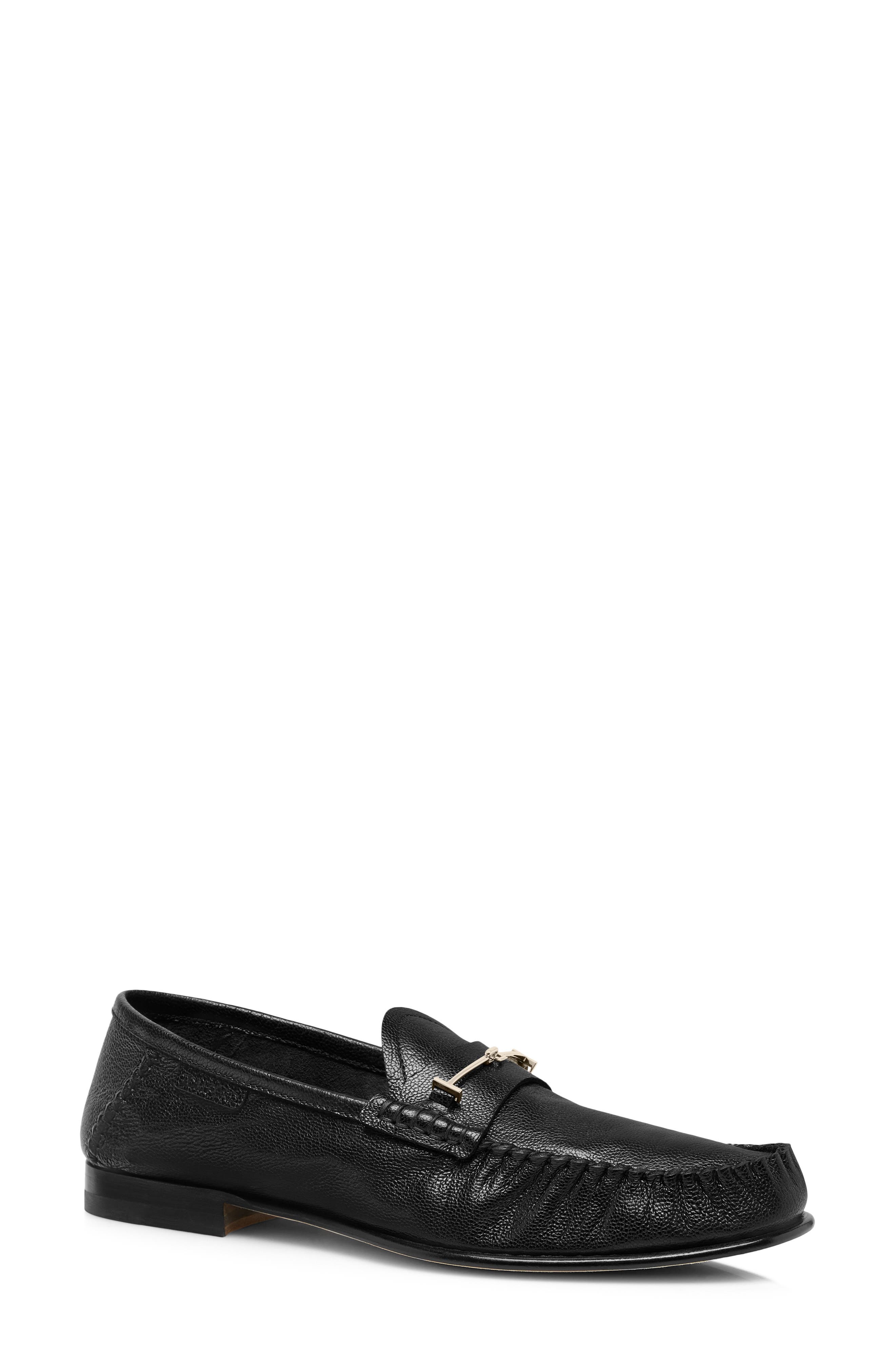 TOM FORD Ripley Bit Ruched Loafer, Main, color, Black