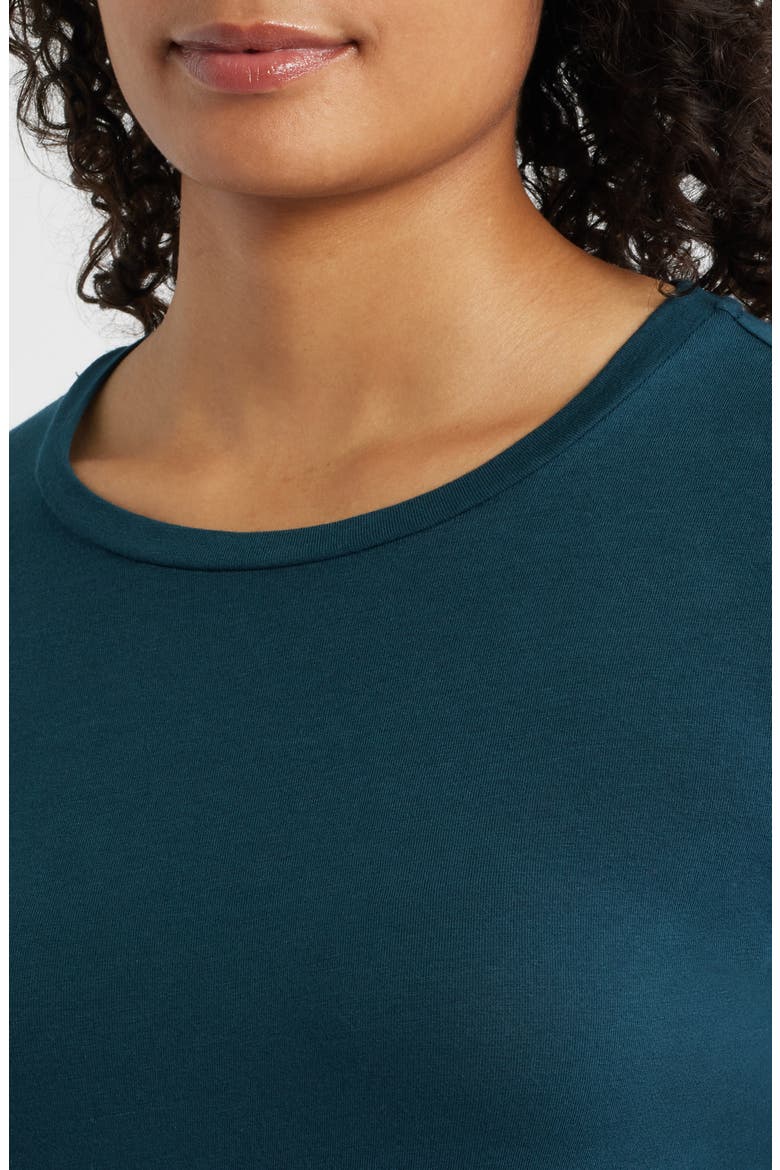 Stretch Organic Cotton Blend T-Shirt, Alternate, color, ALPINE