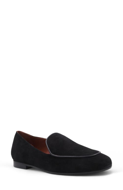 Aquatalia Calandra Weatherproof Flat in Black Suede  product