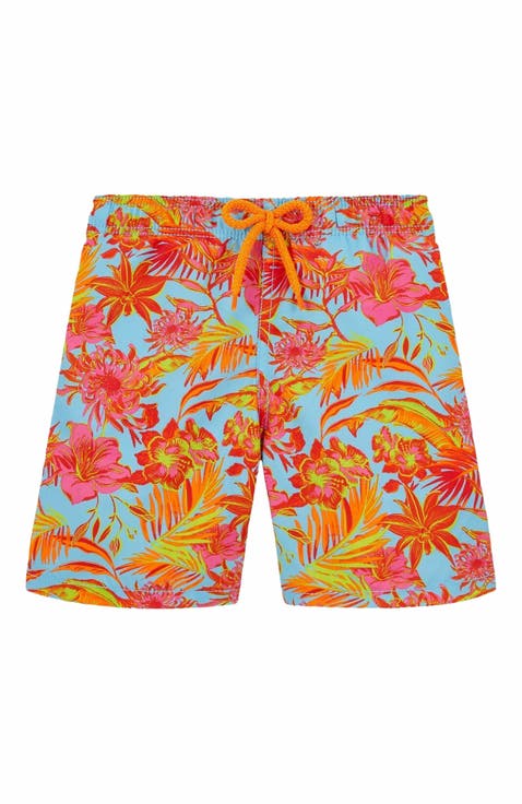 Kids' Tahiti Flowers Swim Shorts