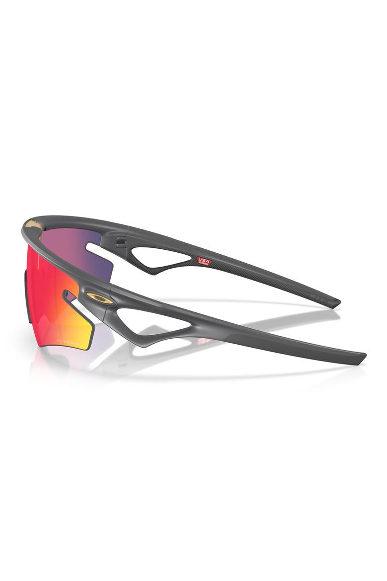 Gender Inclusive Sphaera Slash 36mm Rectangle Sunglasses, Alternate, color, MATTE CARBON / PRIZM ROAD