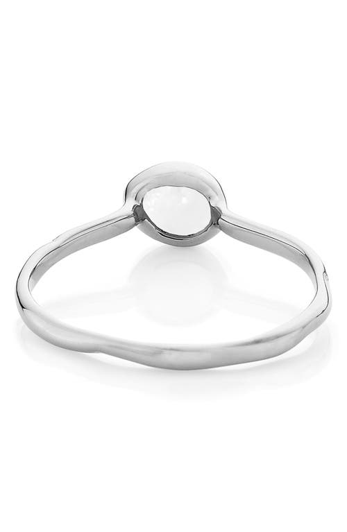 Monica Vinader Siren Small Stacking Ring In Silver