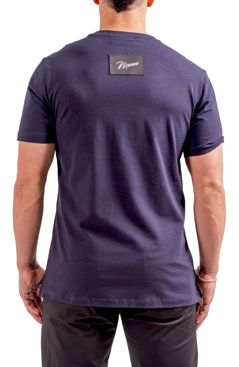 Maceoo Logo Appliqué Graphic T-Shirt, Alternate, color, Blue