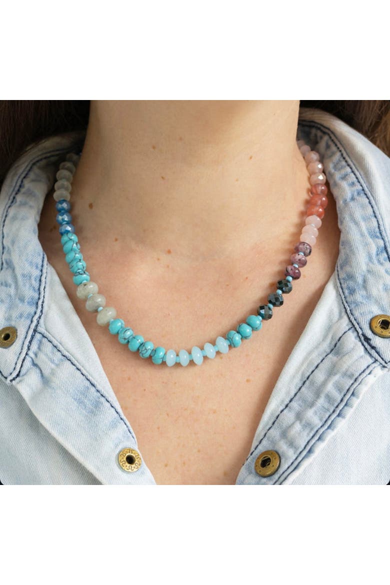 Filled With Gratitude Necklace, Alternate, color, Multi