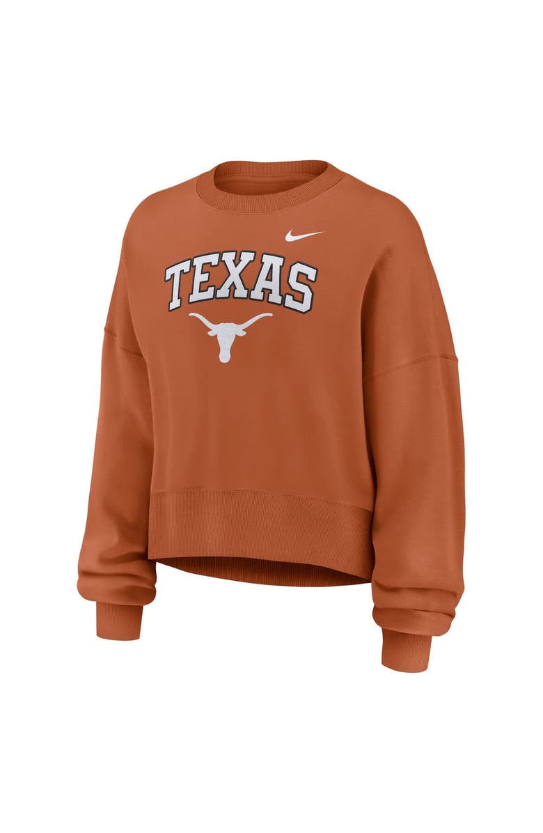 Nike Women's Nike Texas Orange Texas Longhorns Oversized Phoenix Arch Pullover Sweatshirt, Alternate, color, Burnt Orange