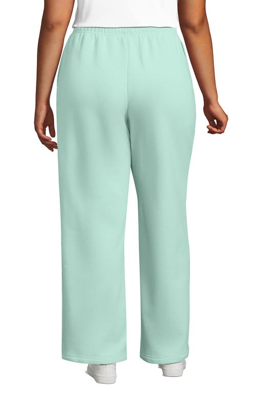 Lands' End Serious Sweats High Rise Relaxed Straight Leg Pants In Julep