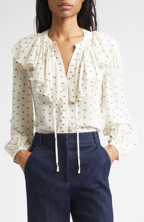 Gomez Ruffle Print Shirt