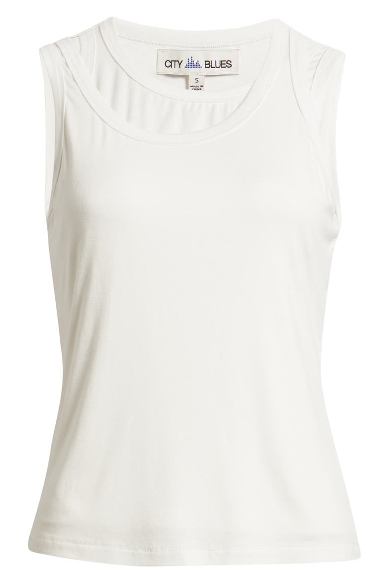 Layered Look Tank, Alternate, color, WHITE
