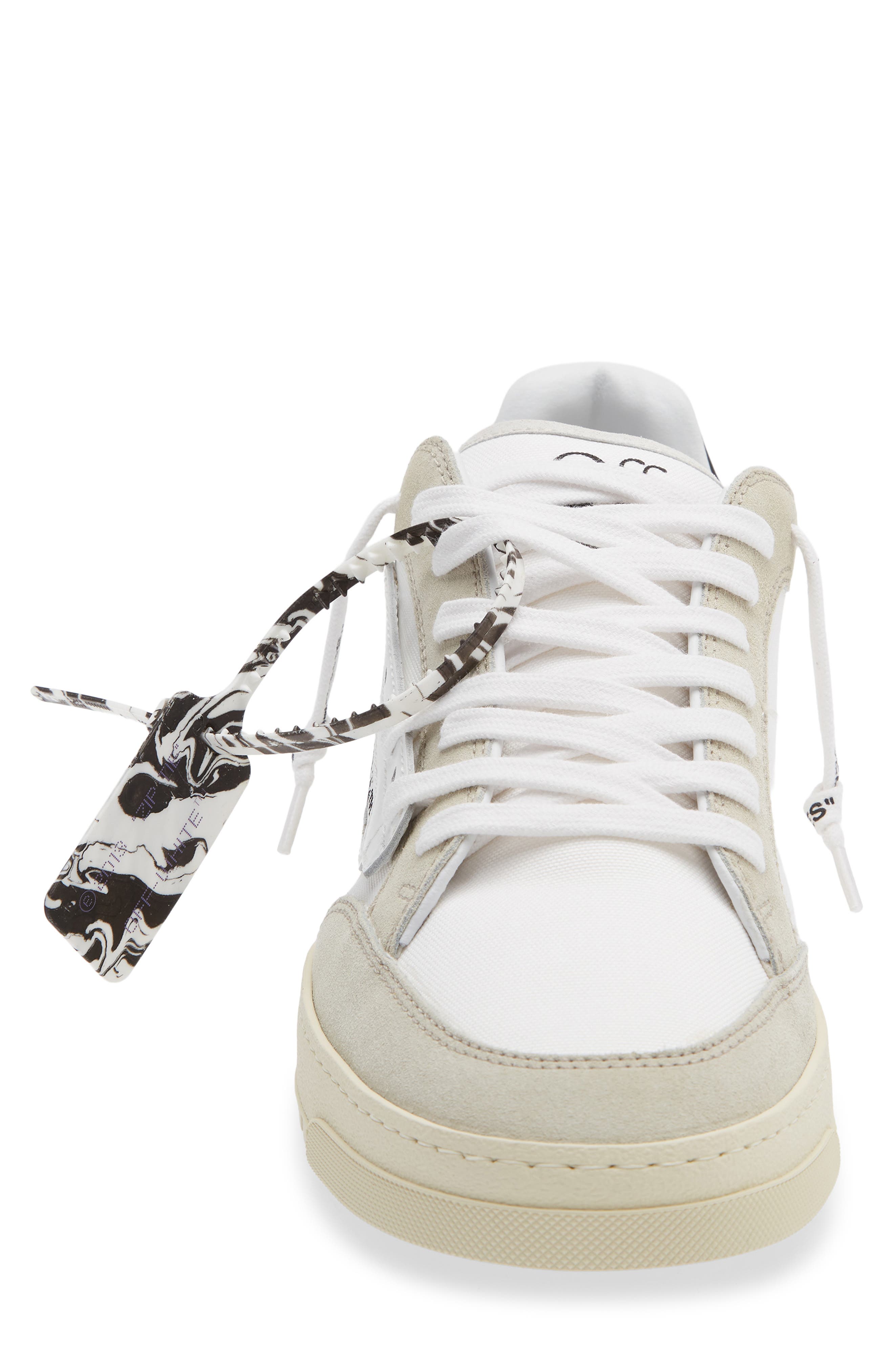 Off-White Vulcanized 5.0 Low Top Sneaker, Alternate, color, White Black