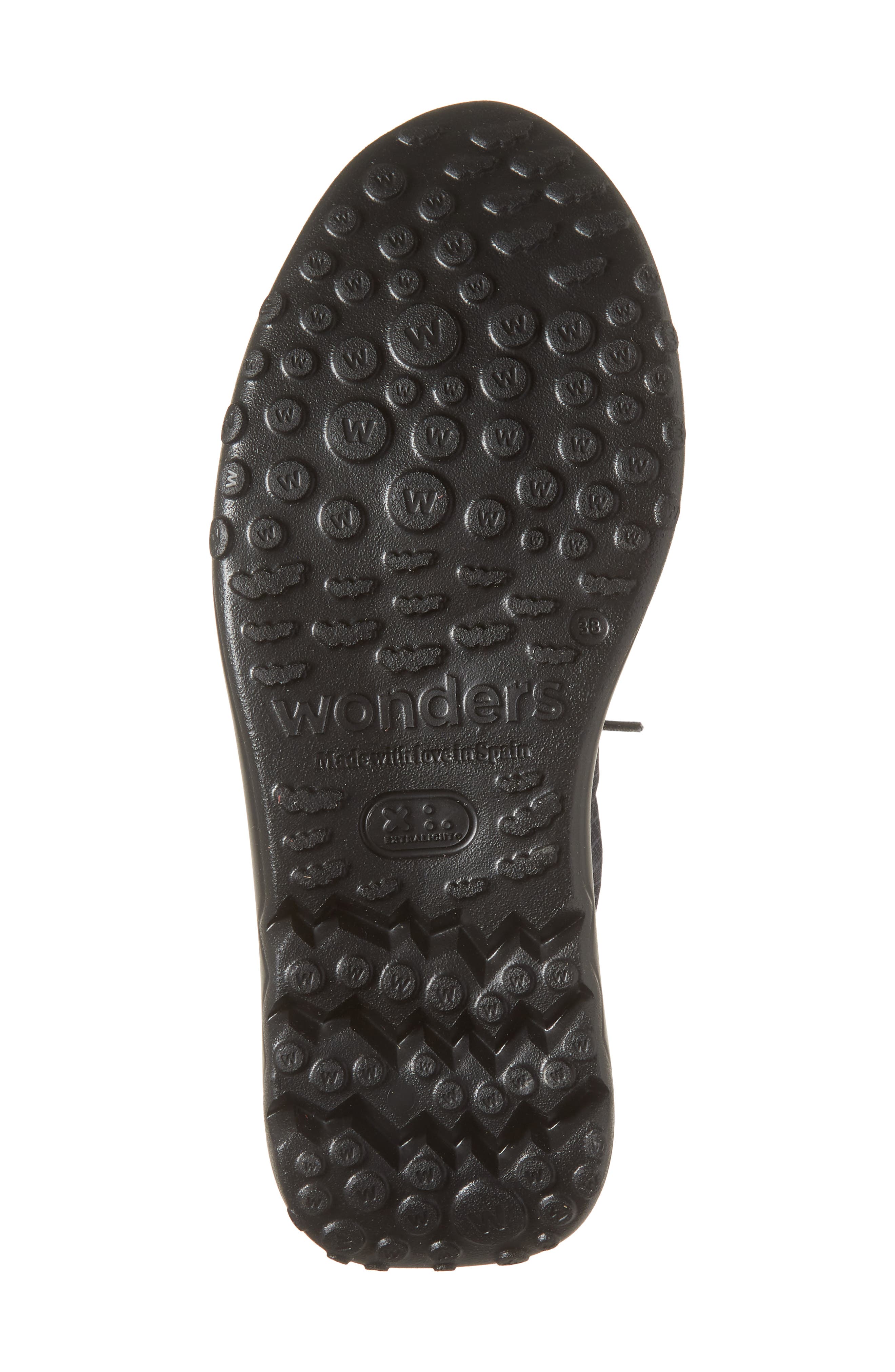 Wonders A-4001 Platform Sneaker, Alternate, color, Nbk Black/ Grid.black/ E.plomo