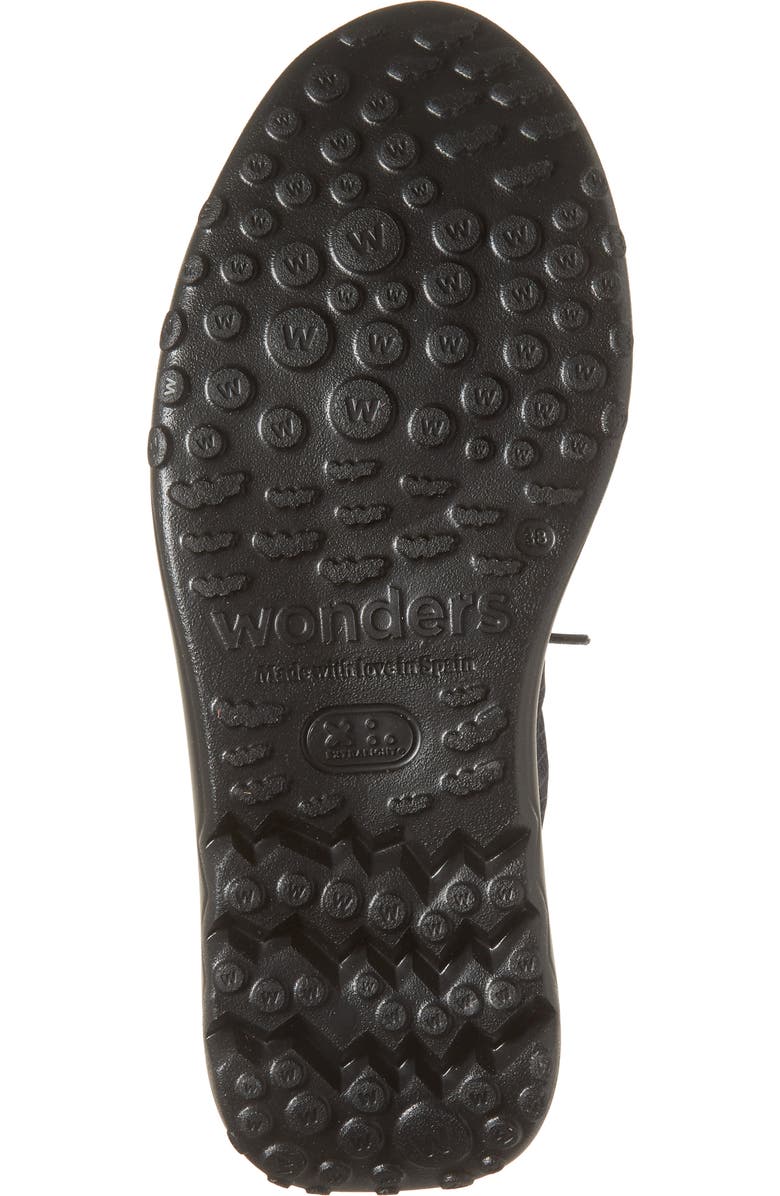 Wonders A-4001 Platform Sneaker, Alternate, color, Nbk Black/ Grid.black/ E.plomo
