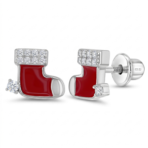 Glimmering Stocking Girl Earrings