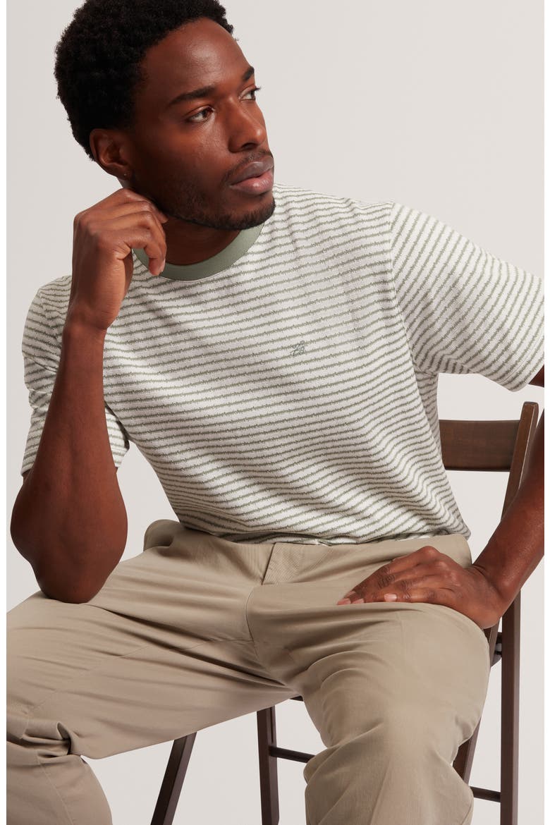 Vexrin Stripe Cotton T-Shirt, Alternate, color, MID-GREEN